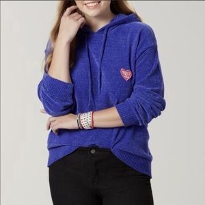 Royal Blue Knnited Hoodie